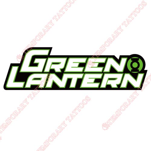Green Lantern Customize Temporary Tattoos Stickers NO.130